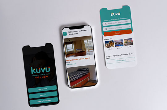 Desarrollo de apps Desarrollo de aplicación para móviles a medida para Kuvu